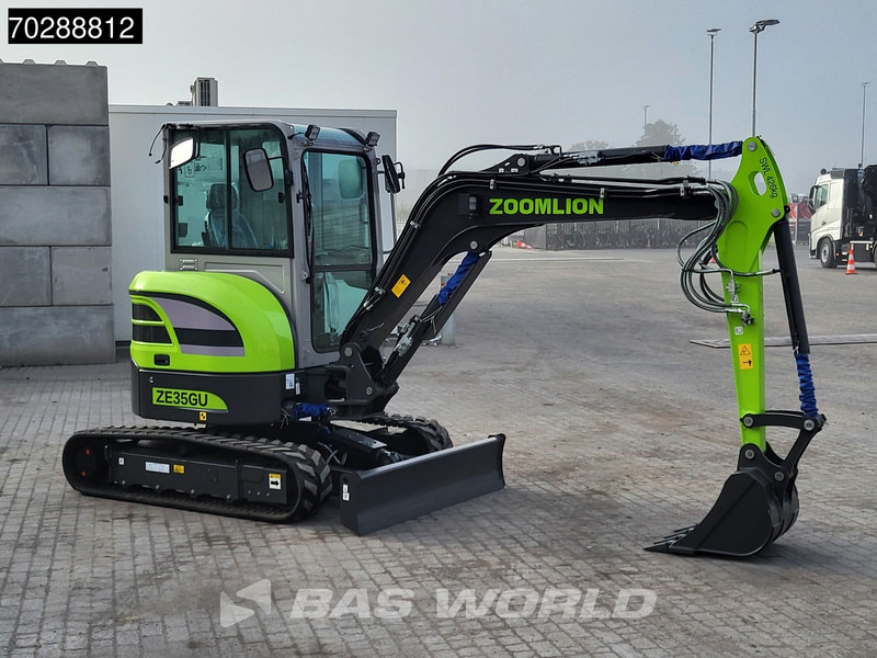 Uus Miniekskavaator Zoomlion ZE35 GU A/C - CE CERTIFIED: pilt 7