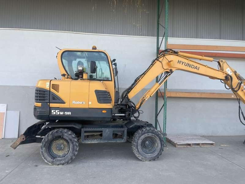 Hyundai R55W-9A - Ratastel ekskavaator: pilt 1 Hyundai R55W-9A - Ratastel ekskavaator: pilt 1