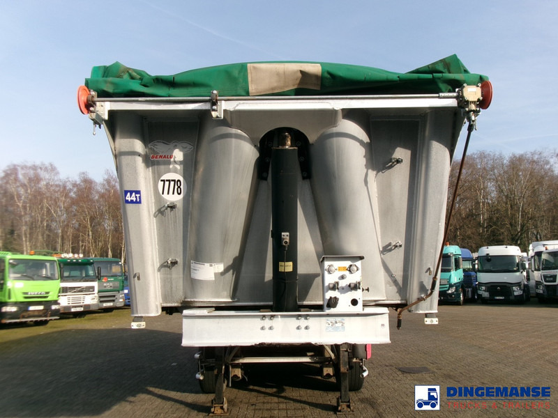 Kallur-poolhaagis Benalu Tipper trailer alu 22 m3 + tarpaulin: pilt 6