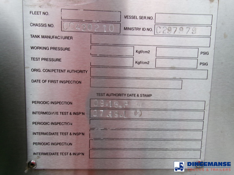 Tsistern poolhaagis Clayton Chemical tank inox 18 m3 / 1 comp: pilt 17