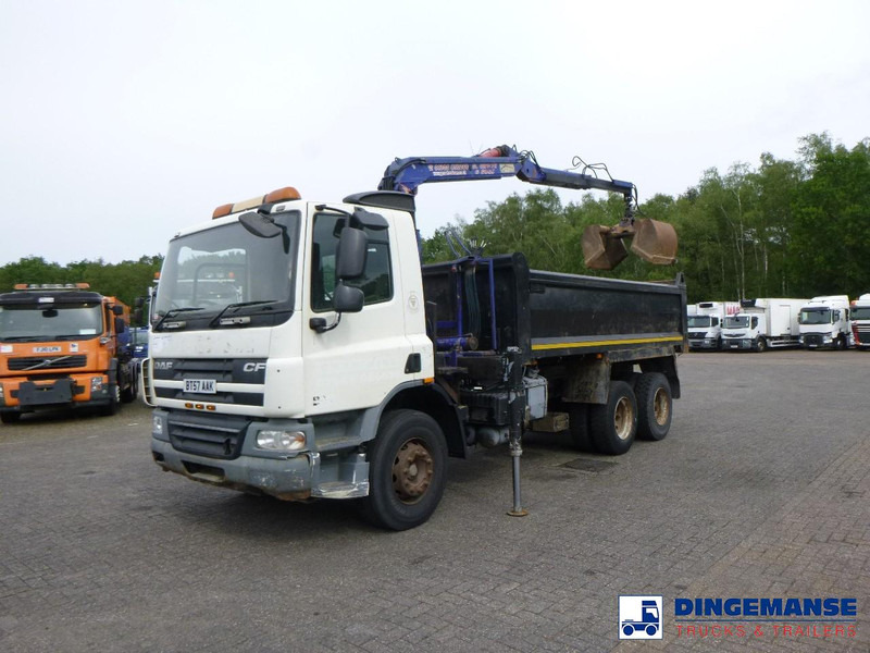 DAF CF 75.310 6x4 RHD tipper + HMF 1144 K-1 + grapple - Kraanaga veoauto: pilt 5 DAF CF 75.310 6x4 RHD tipper + HMF 1144 K-1 + grapple - Kraanaga veoauto: pilt 5
