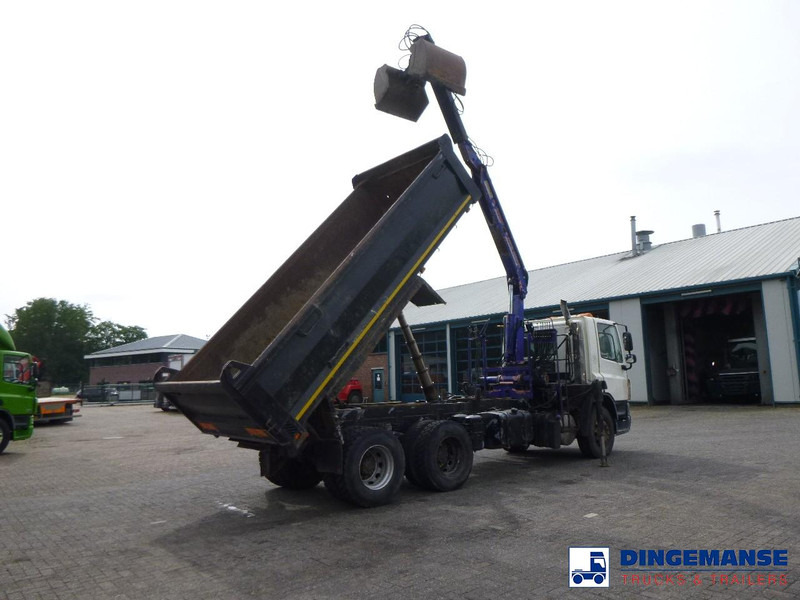 DAF CF 75.310 6x4 RHD tipper + HMF 1144 K-1 + grapple - Kraanaga veoauto: pilt 4 DAF CF 75.310 6x4 RHD tipper + HMF 1144 K-1 + grapple - Kraanaga veoauto: pilt 4