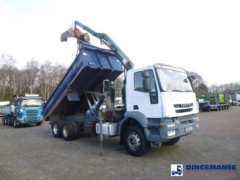 Iveco AD260T33 6X4 RHD tipper + HMF crane - Kraanaga veoauto: pilt 2 Iveco AD260T33 6X4 RHD tipper + HMF crane - Kraanaga veoauto: pilt 2