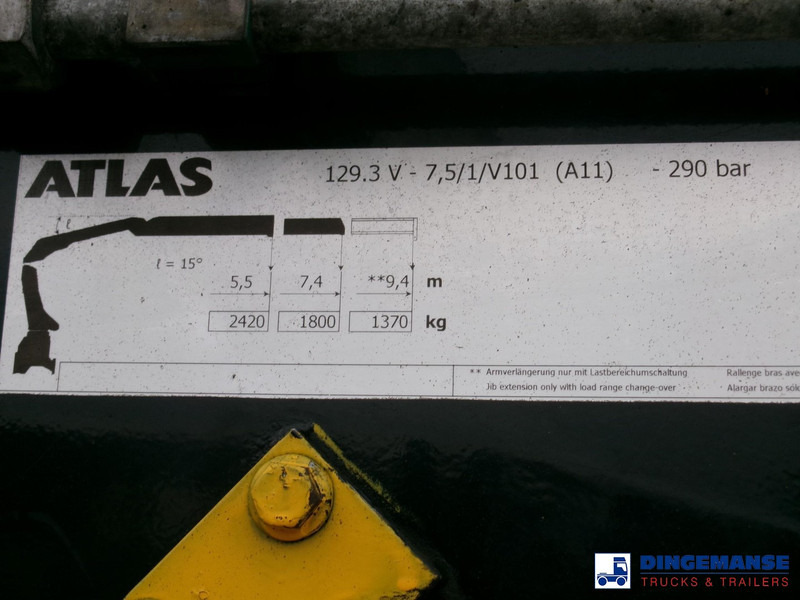 Kraanaga veoauto Iveco Stralis 310 6x2 Euro 6 + Atlas 129.3V A11 crane: pilt 16