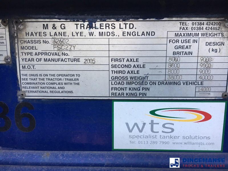 M & G 3-axle container trailer 20-30 ft liising M & G 3-axle container trailer 20-30 ft: pilt 6 M & G 3-axle container trailer 20-30 ft liising M & G 3-axle container trailer 20-30 ft: pilt 6