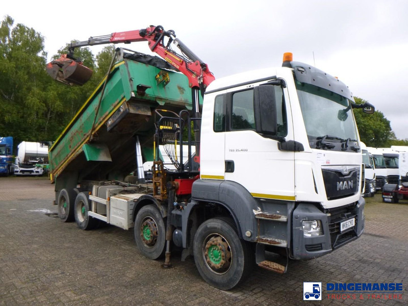 MAN TGS 35.400 8X4 RHD tipper + Palfinger Epsilon M125L - Kraanaga veoauto: pilt 2 MAN TGS 35.400 8X4 RHD tipper + Palfinger Epsilon M125L - Kraanaga veoauto: pilt 2