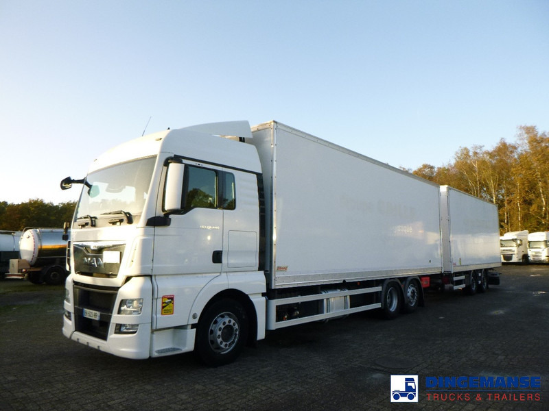 MAN TGX 26.440 6X2 high volume + Fruehauf closed box trailer - Kasti veoauto: pilt 1 MAN TGX 26.440 6X2 high volume + Fruehauf closed box trailer - Kasti veoauto: pilt 1
