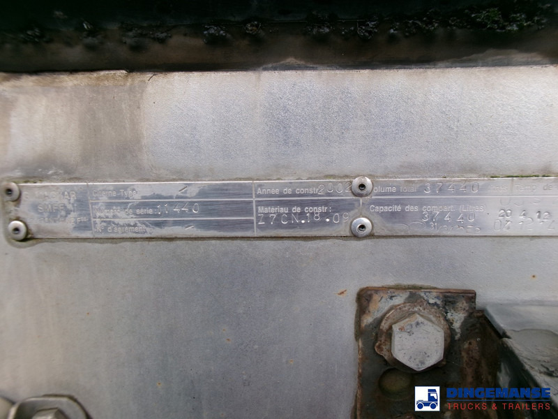 Tsistern poolhaagis Magyar Chemical tank inox 37.4 m3 / 1 comp / ADR 30/11/2023: pilt 17