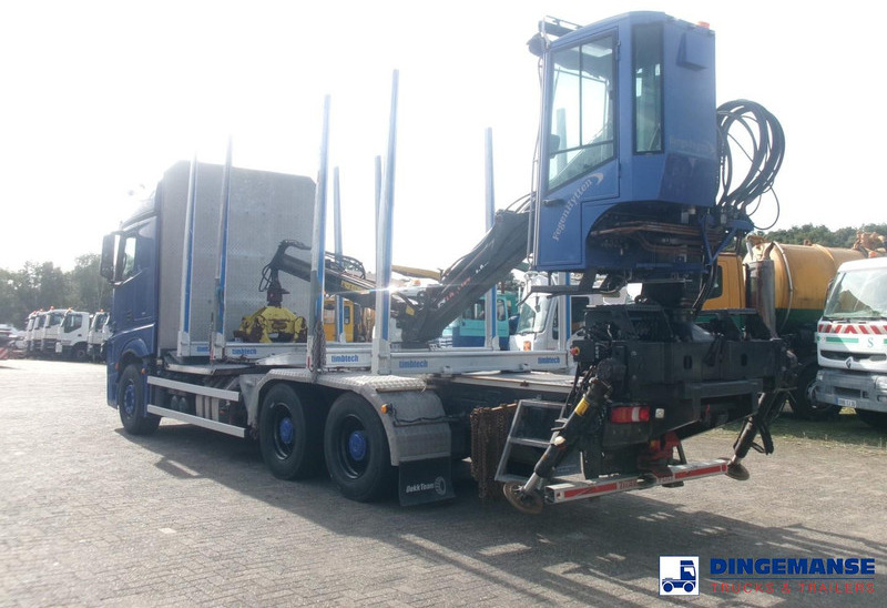 Mercedes-Benz Actros 2663 6x4 Euro 6 loglift F96 crane timber truck - Kraanaga veoauto: pilt 3 Mercedes-Benz Actros 2663 6x4 Euro 6 loglift F96 crane timber truck - Kraanaga veoauto: pilt 3