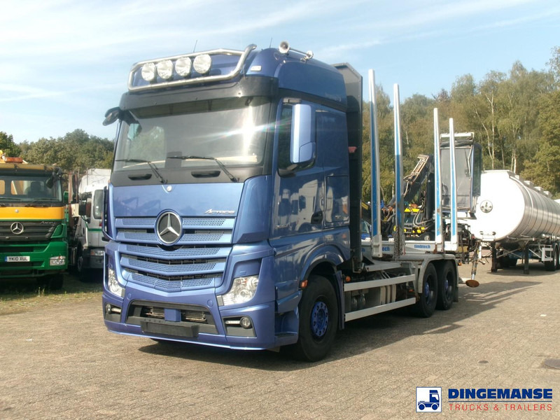 Mercedes-Benz Actros 2663 6x4 Euro 6 loglift F96 crane timber truck - Kraanaga veoauto: pilt 1 Mercedes-Benz Actros 2663 6x4 Euro 6 loglift F96 crane timber truck - Kraanaga veoauto: pilt 1