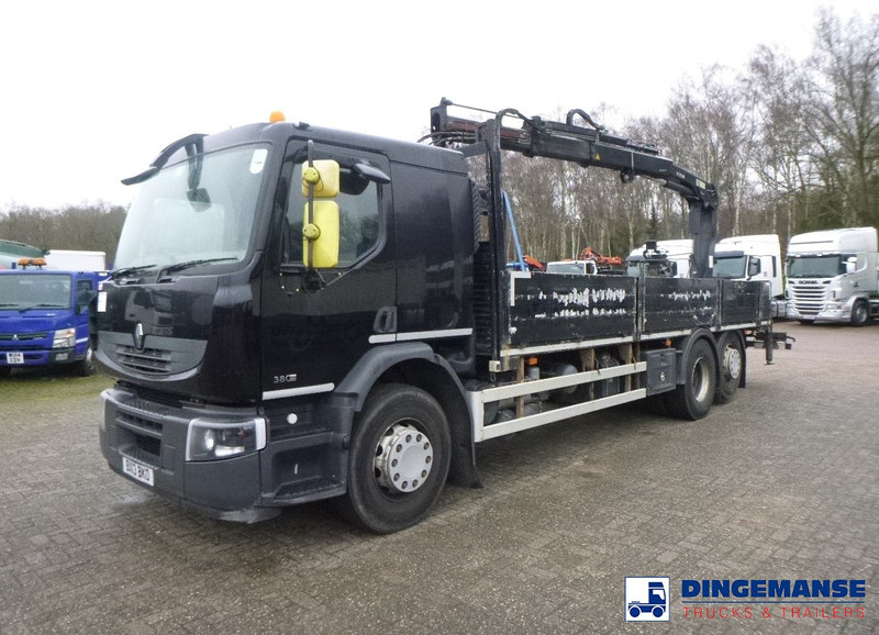 Renault Premium 380 DXI 6x2 RHD + Hiab 122 B2 Duo - Kraanaga veoauto: pilt 1 Renault Premium 380 DXI 6x2 RHD + Hiab 122 B2 Duo - Kraanaga veoauto: pilt 1