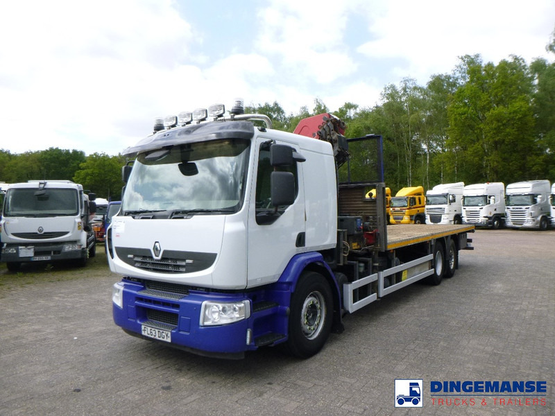 Renault Premium 380 dxi 6x2 RHD + HMF 2620-K4 - Kraanaga veoauto: pilt 1 Renault Premium 380 dxi 6x2 RHD + HMF 2620-K4 - Kraanaga veoauto: pilt 1