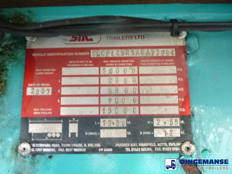 Platvorm/ Madelpoolhaagis SDC Stack - 3 x platform trailer 13.6 m / 39 t: pilt 9 Platvorm/ Madelpoolhaagis SDC Stack - 3 x platform trailer 13.6 m / 39 t: pilt 9