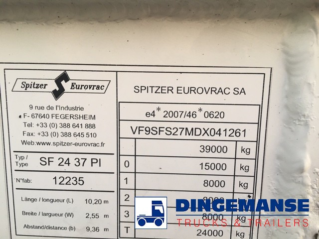 Tsistern poolhaagis SPITZER Powder tank alu 37 m3 / 1 comp: pilt 13
