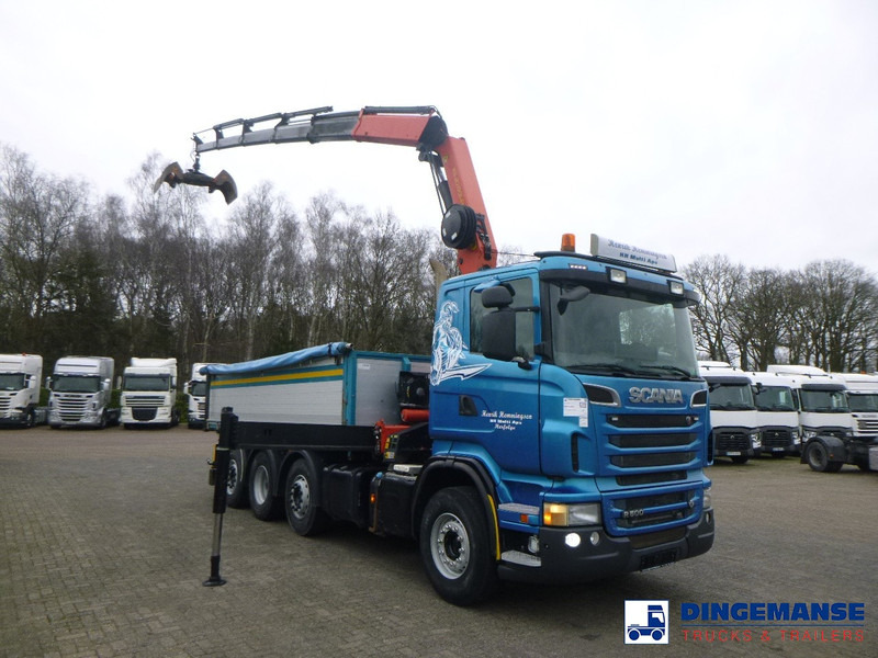 Scania R 500 8X2 tipper + Palfinger PK27001 EHD - Kraanaga veoauto: pilt 2 Scania R 500 8X2 tipper + Palfinger PK27001 EHD - Kraanaga veoauto: pilt 2