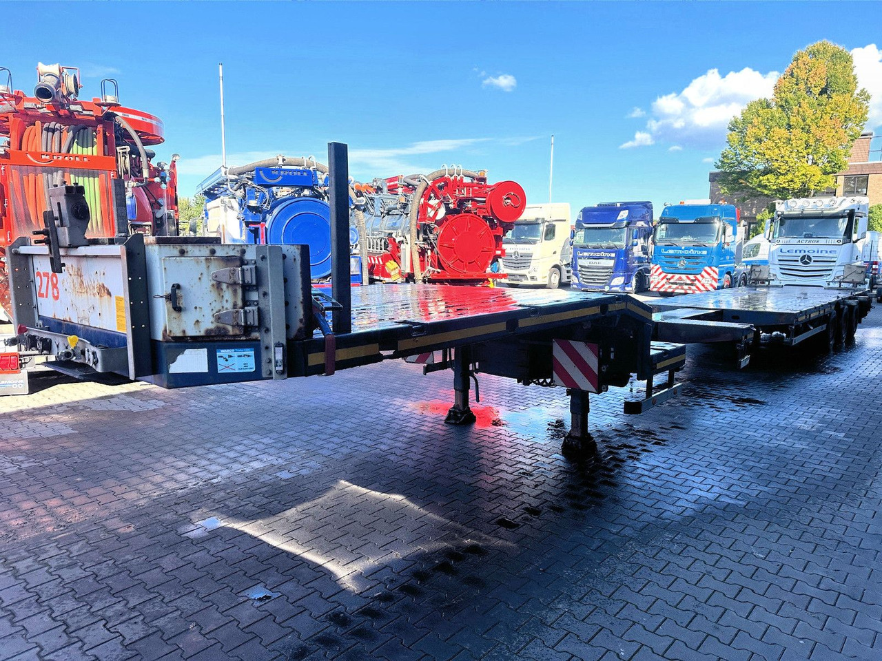 HRD 3-Achs Jumbo Tele Tieflader ausziehbar Lift+Lenk - Madal platvormpoolhaagis: pilt 5 HRD 3-Achs Jumbo Tele Tieflader ausziehbar Lift+Lenk - Madal platvormpoolhaagis: pilt 5