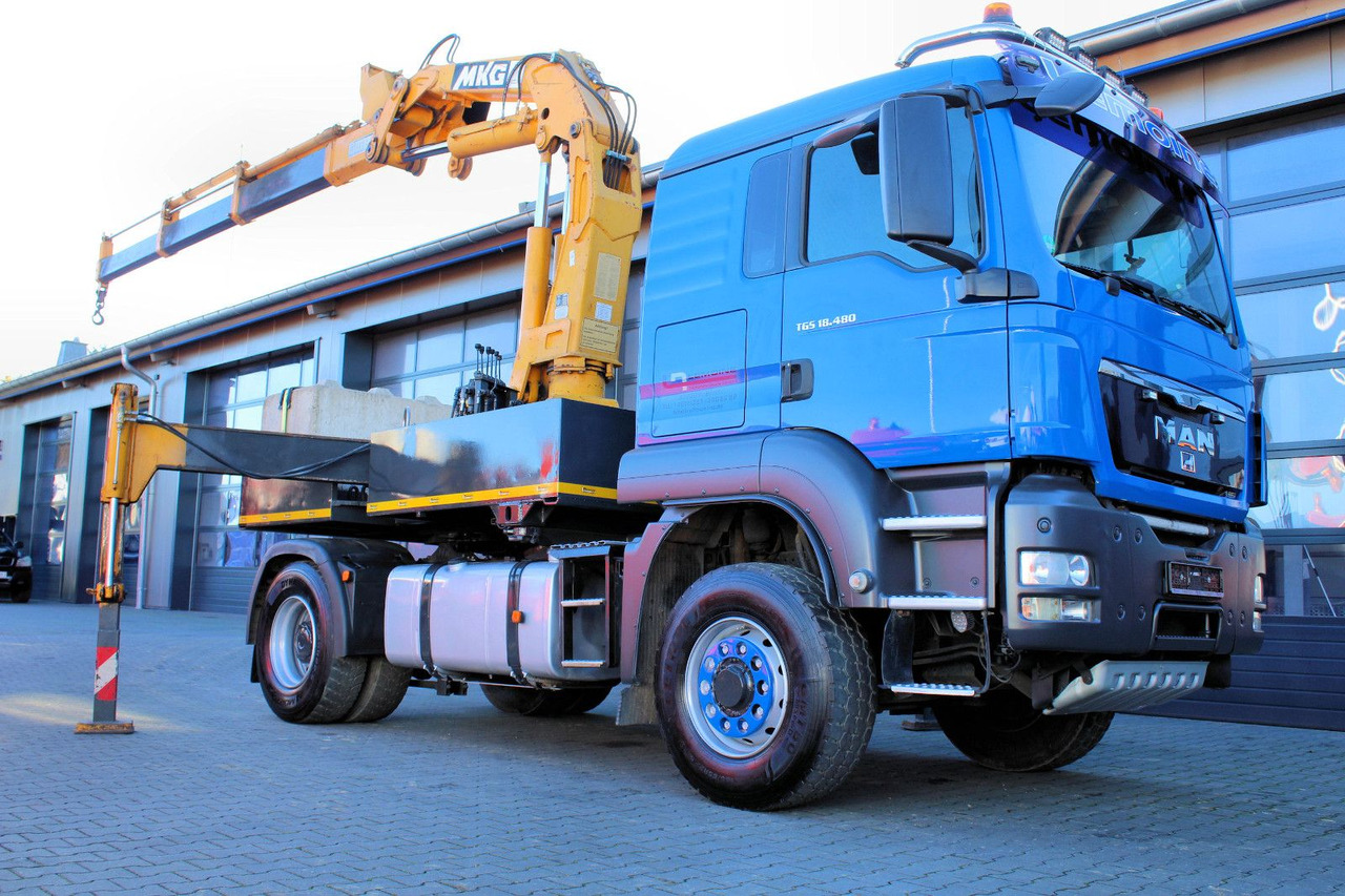 MAN TGS 18.480 4x4 BLS SZM+Pritsche MKG HLK 340 Kran - Madelveok/ Platvormveok, Kraanaga veoauto: pilt 2 MAN TGS 18.480 4x4 BLS SZM+Pritsche MKG HLK 340 Kran - Madelveok/ Platvormveok, Kraanaga veoauto: pilt 2