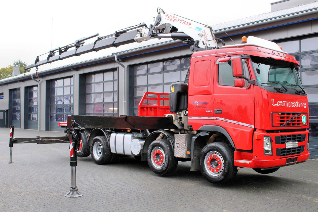 Volvo FM 480 8x2 Pritsche + FASSI F800XP Kran 6x - Madelveok/ Platvormveok, Kraanaga veoauto: pilt 2 Volvo FM 480 8x2 Pritsche + FASSI F800XP Kran 6x - Madelveok/ Platvormveok, Kraanaga veoauto: pilt 2