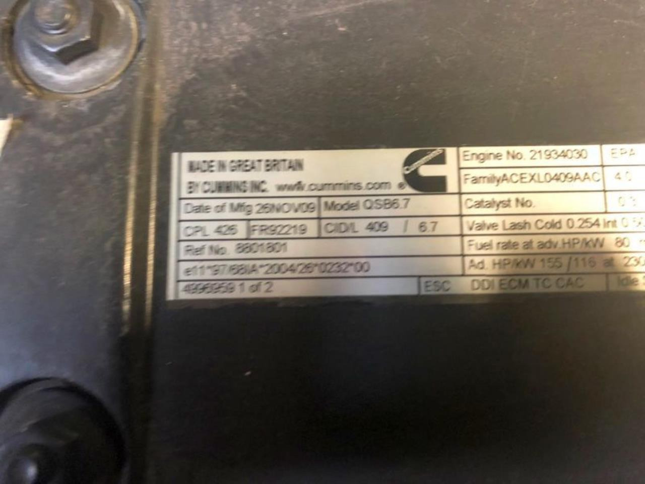 Cummins QSB6.7 155 - Mootor: pilt 2 Cummins QSB6.7 155 - Mootor: pilt 2
