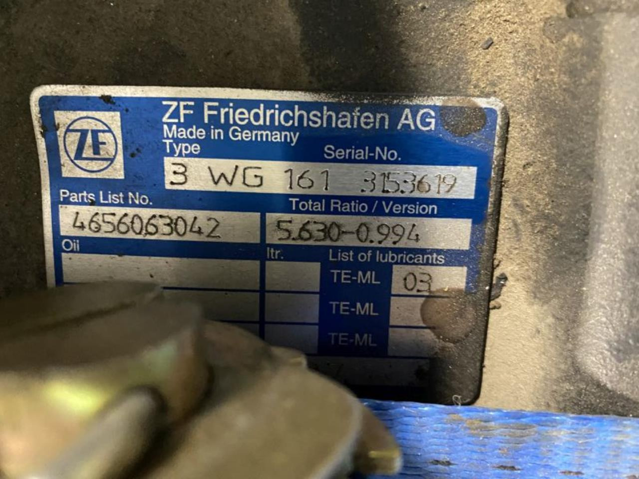 ZF 3WG161 - Jõuülekanne - Materjali käitlemise seade: pilt 5 ZF 3WG161 - Jõuülekanne - Materjali käitlemise seade: pilt 5