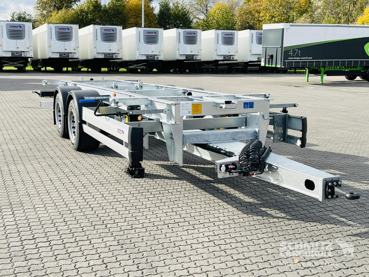 SCHMITZ Zentralachsanhänger Wechselfahrgestell - Konteinerveduk/ Tõstuk järelhaagis: pilt 1 SCHMITZ Zentralachsanhänger Wechselfahrgestell - Konteinerveduk/ Tõstuk järelhaagis: pilt 1