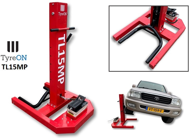 TL15MP mobile single post autolift - easyjacklift 3000 kg - air hydraulic - Lift vehicles up to 3000 kg from the side - Garaažiseadmed: pilt 3 TL15MP mobile single post autolift - easyjacklift 3000 kg - air hydraulic - Lift vehicles up to 3000 kg from the side - Garaažiseadmed: pilt 3
