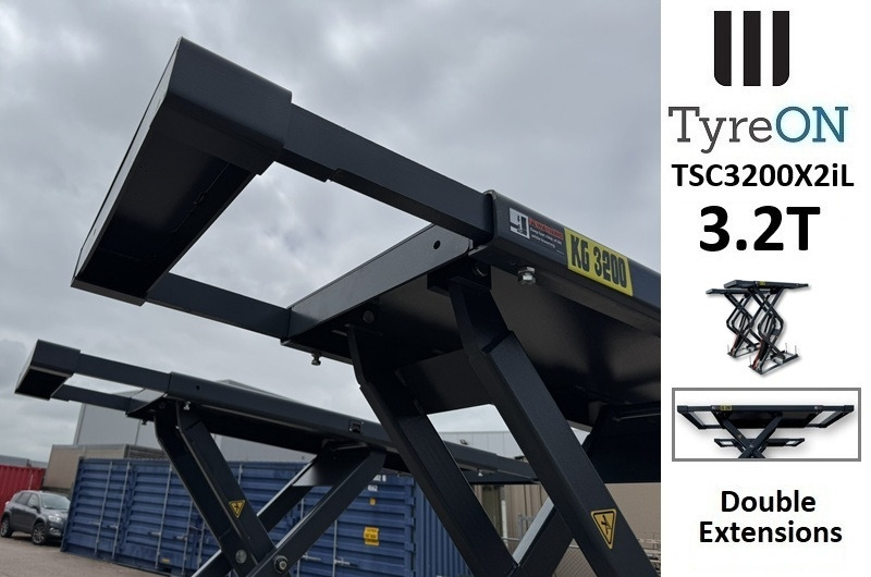 TSC3500X2iL in floor scissor lift - double extensions- Platform length up to 224 cm - also for longer vehicles - Garaažiseadmed: pilt 4 TSC3500X2iL in floor scissor lift - double extensions- Platform length up to 224 cm - also for longer vehicles - Garaažiseadmed: pilt 4
