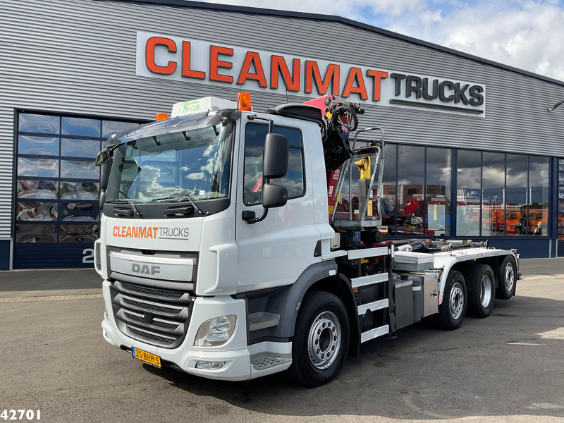 Konkstõstukiga veoauto, Kraanaga veoauto DAF FAQ CF 400 8x2 Euro 6 HMF 21 Tonmeter laadkraan: pilt 6