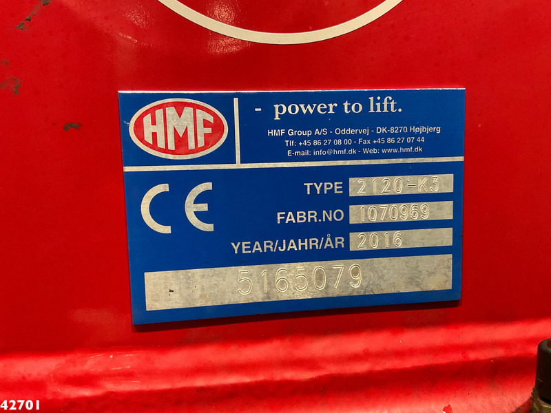 Konkstõstukiga veoauto, Kraanaga veoauto DAF FAQ CF 400 8x2 Euro 6 HMF 21 Tonmeter laadkraan: pilt 16