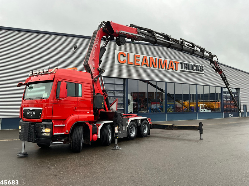 MAN TGS 41.480 8x4 ZF Intarder Fassi 130 Tonmeter laadkraan + Fly-JIb - Kraanaga veoauto: pilt 1 MAN TGS 41.480 8x4 ZF Intarder Fassi 130 Tonmeter laadkraan + Fly-JIb - Kraanaga veoauto: pilt 1