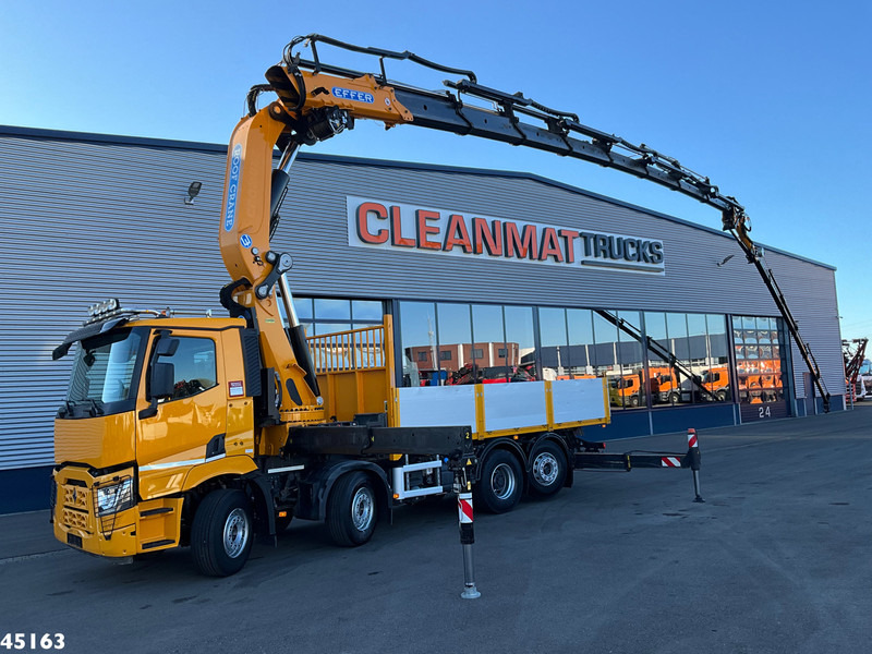 Renault C 380 8x2 Euro 6 Effer 95 Tonmeter laadkraan + Fly-Jib Just 39.453 km! - Kraanaga veoauto: pilt 1 Renault C 380 8x2 Euro 6 Effer 95 Tonmeter laadkraan + Fly-Jib Just 39.453 km! - Kraanaga veoauto: pilt 1