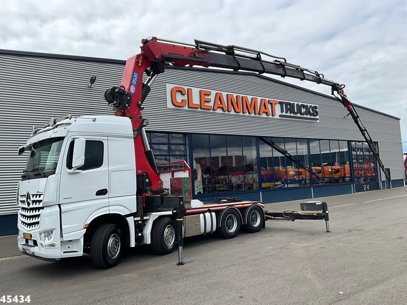 Mercedes-Benz Arocs 3251 8x4 Euro 6 Retarder HMF 85 Tonmeter laadkraan Fly-Jib - Sadulveok: pilt 1 Mercedes-Benz Arocs 3251 8x4 Euro 6 Retarder HMF 85 Tonmeter laadkraan Fly-Jib - Sadulveok: pilt 1