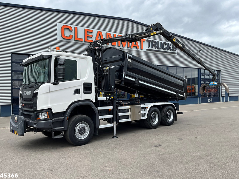 Scania G 410 6x6 Euro 6 Palfinger 17 Tonmeter Z-kraan - Kallurauto, Kraanaga veoauto: pilt 1 Scania G 410 6x6 Euro 6 Palfinger 17 Tonmeter Z-kraan - Kallurauto, Kraanaga veoauto: pilt 1