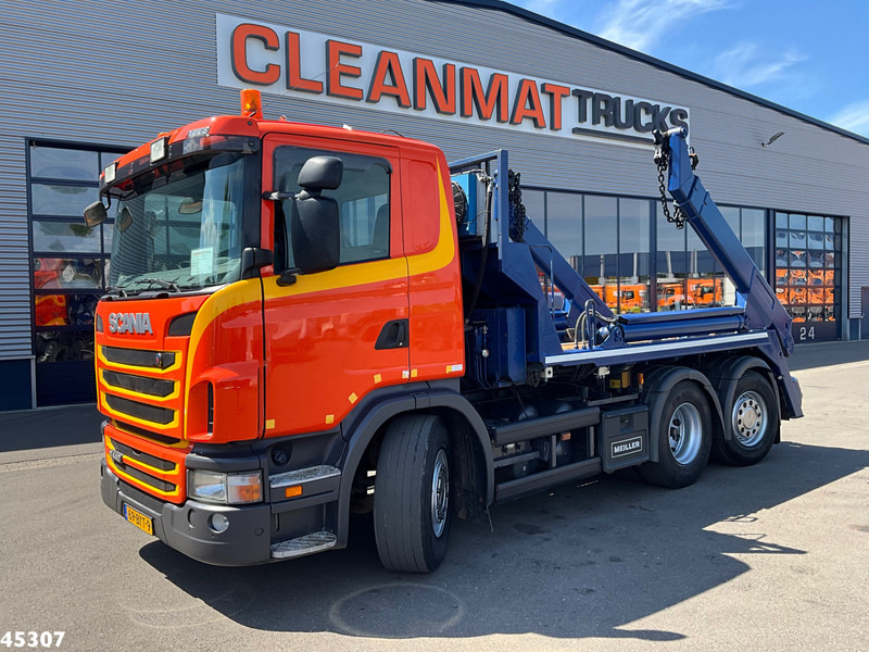 Scania G 440 6x2 Meiller 16 Tons portaalarmsysteem - Nöörtõstukiga veoauto: pilt 1 Scania G 440 6x2 Meiller 16 Tons portaalarmsysteem - Nöörtõstukiga veoauto: pilt 1