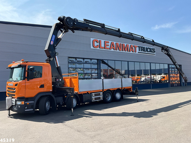 Scania G 450 Euro 6 HMF 60 Tonmeter laadkraan + Fly-Jib - Kraanaga veoauto: pilt 1 Scania G 450 Euro 6 HMF 60 Tonmeter laadkraan + Fly-Jib - Kraanaga veoauto: pilt 1