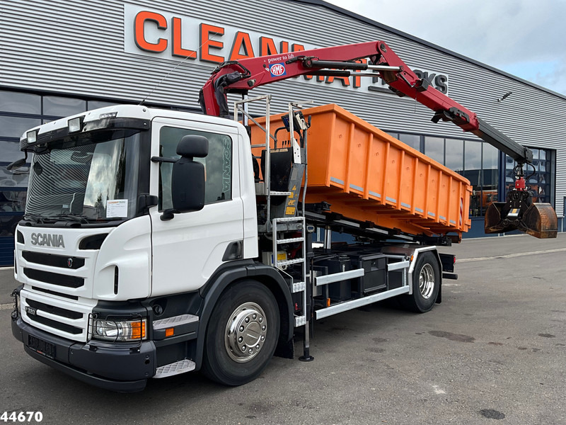 Scania P 320 HMF 12 Tonmeter Z-kraan + Kipper 11m³ - Kallurauto, Kraanaga veoauto: pilt 1 Scania P 320 HMF 12 Tonmeter Z-kraan + Kipper 11m³ - Kallurauto, Kraanaga veoauto: pilt 1