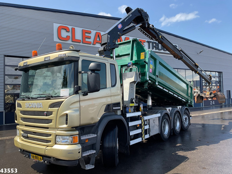 Scania P 410 8x4 Euro 6 HMF 18 Tonmeter laadkraan - Kallurauto, Kraanaga veoauto: pilt 1 Scania P 410 8x4 Euro 6 HMF 18 Tonmeter laadkraan - Kallurauto, Kraanaga veoauto: pilt 1