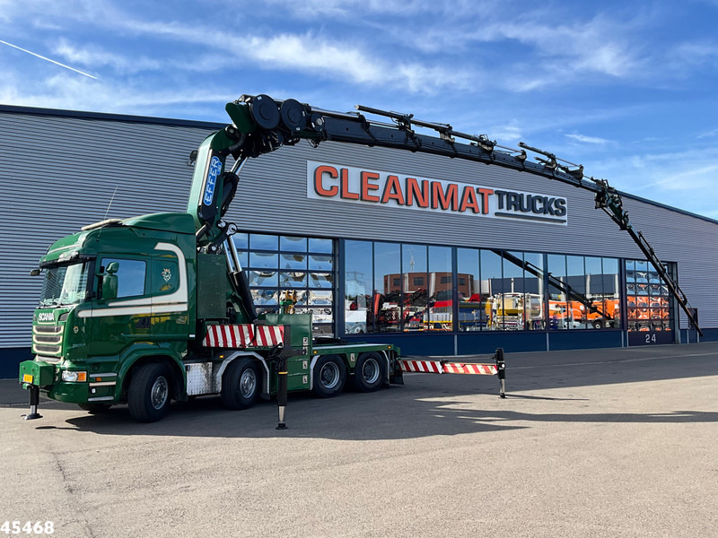 Scania R 490 8x4 Euro 6 Effer 140 Tonmeter laadkraan + Fly-Jib Just 283.508 km - Kraanaga veoauto: pilt 1 Scania R 490 8x4 Euro 6 Effer 140 Tonmeter laadkraan + Fly-Jib Just 283.508 km - Kraanaga veoauto: pilt 1