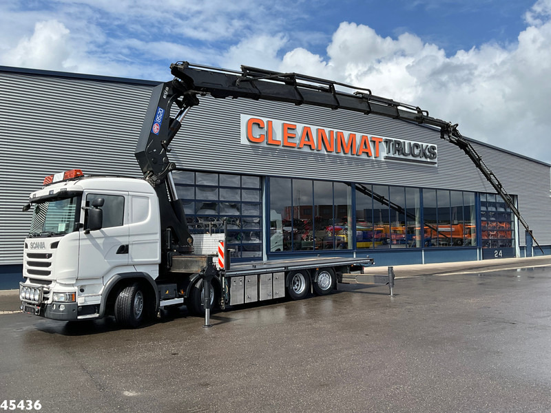 Scania R490 8x2 Euro 6 Retarder HMF 85 Tonmeter laadkraan + Fly-jib - Kraanaga veoauto: pilt 1 Scania R490 8x2 Euro 6 Retarder HMF 85 Tonmeter laadkraan + Fly-jib - Kraanaga veoauto: pilt 1