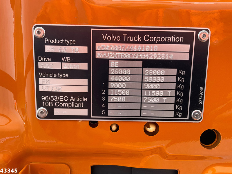 Konkstõstukiga veoauto Volvo FM 430 Euro 6 VDL 21 Ton haakarmsysteem: pilt 19