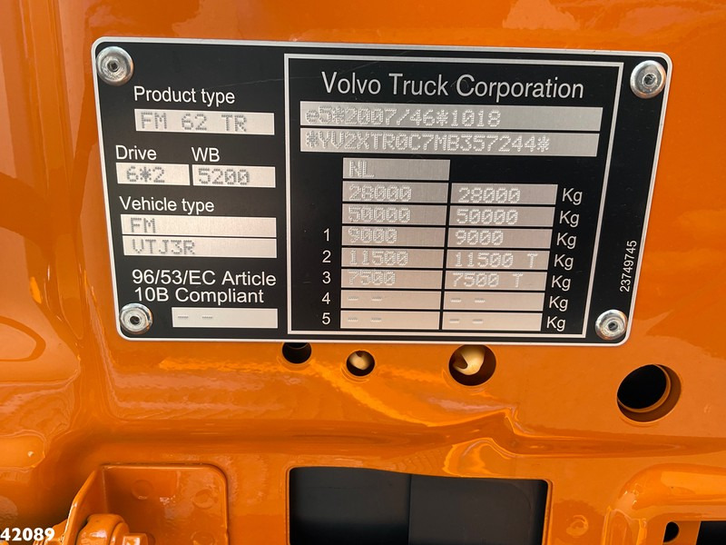 Konkstõstukiga veoauto, Kraanaga veoauto Volvo FM 430 HMF 23 ton/meter laadkraan: pilt 16