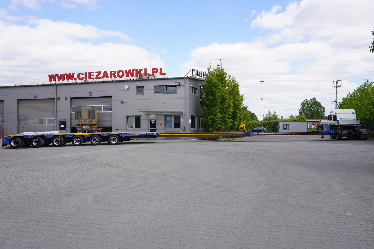 Madal platvormpoolhaagis transporditavad ained rasketehnika GOLDHOFER STZ-L6-62/80 / 6 axles / 61 T load cap. / Add. permissions: pilt 1