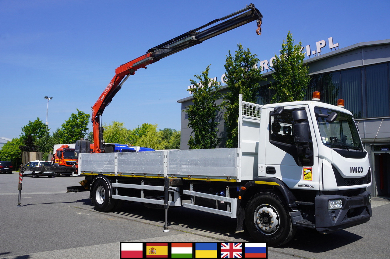 IVECO EUROCARGO 190-280L / FASSI F135A / 8 M / Lift cap. 5580 kg - Madelveok/ Platvormveok, Kraanaga veoauto: pilt 1 IVECO EUROCARGO 190-280L / FASSI F135A / 8 M / Lift cap. 5580 kg - Madelveok/ Platvormveok, Kraanaga veoauto: pilt 1