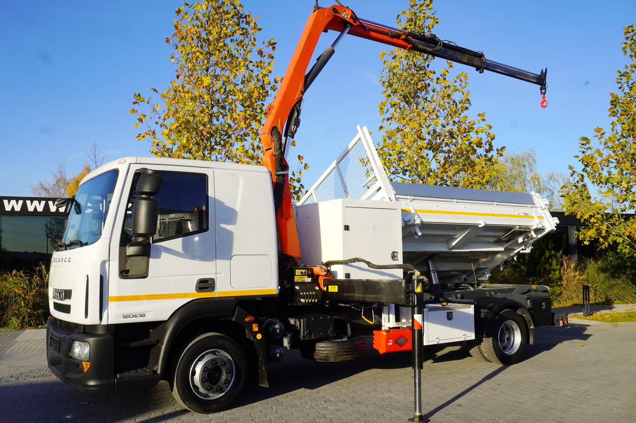 IVECO Eurocargo 120E18 Crane Palfinger / 3-way tipper / sleeper cab - Kallurauto, Kraanaga veoauto: pilt 2 IVECO Eurocargo 120E18 Crane Palfinger / 3-way tipper / sleeper cab - Kallurauto, Kraanaga veoauto: pilt 2