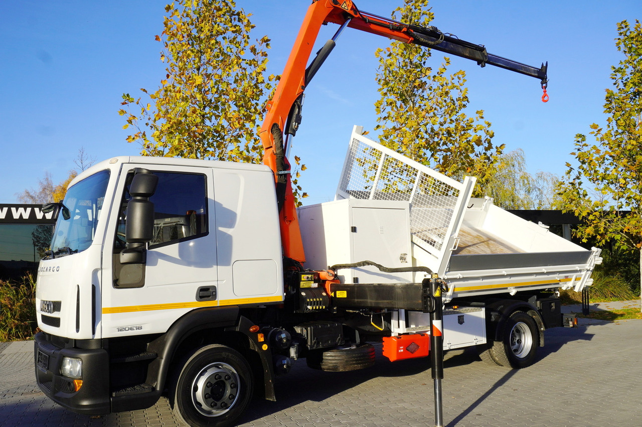 IVECO Eurocargo 120E18 Crane Palfinger / 3-way tipper / sleeper cab - Kraanaga veoauto: pilt 3 IVECO Eurocargo 120E18 Crane Palfinger / 3-way tipper / sleeper cab - Kraanaga veoauto: pilt 3
