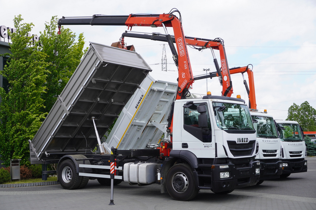 IVECO Stralis 310 E6 / NEW 3-sided tipper / Fassi F135 crane with remote control - Kraanaga veoauto: pilt 2 IVECO Stralis 310 E6 / NEW 3-sided tipper / Fassi F135 crane with remote control - Kraanaga veoauto: pilt 2
