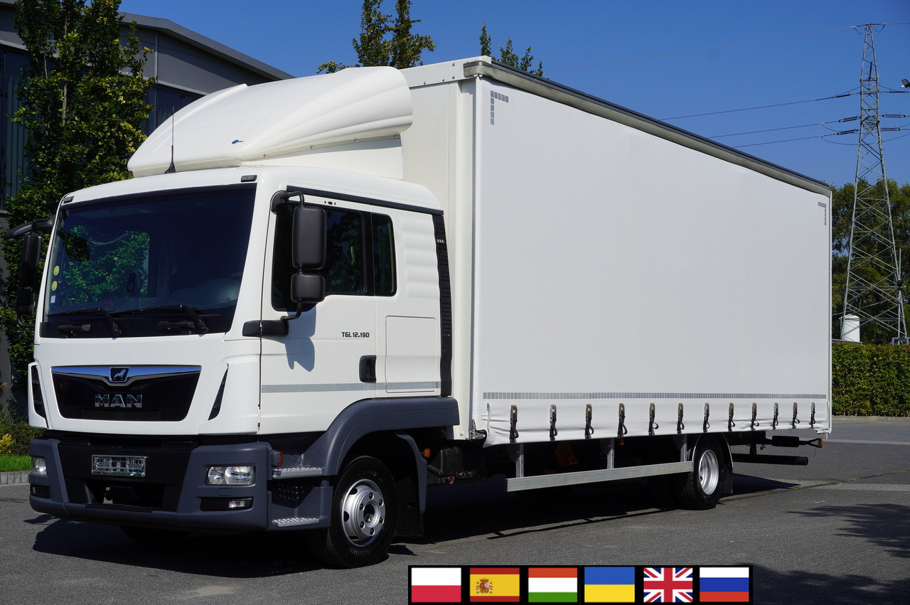 MAN TGL 12.190 / Curtainsider 19 EPAL / Sleeper cab - Tent veoauto: pilt 1 MAN TGL 12.190 / Curtainsider 19 EPAL / Sleeper cab - Tent veoauto: pilt 1