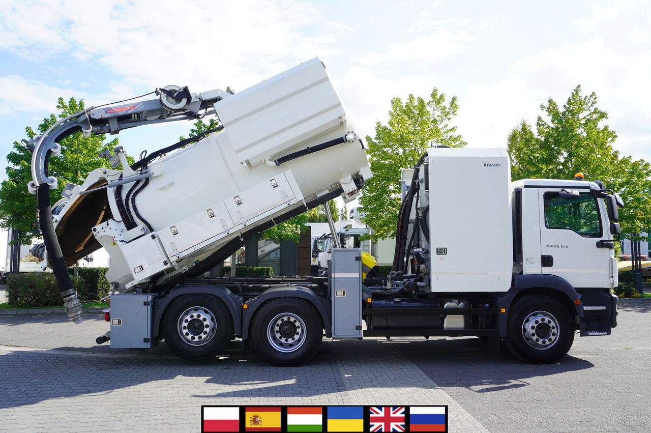 MAN TGM 26.340 E6 / RIVARD sewage cleaner 11.8 m3 / 170 tho. km / steered axle - Vaakumveok: pilt 1 MAN TGM 26.340 E6 / RIVARD sewage cleaner 11.8 m3 / 170 tho. km / steered axle - Vaakumveok: pilt 1
