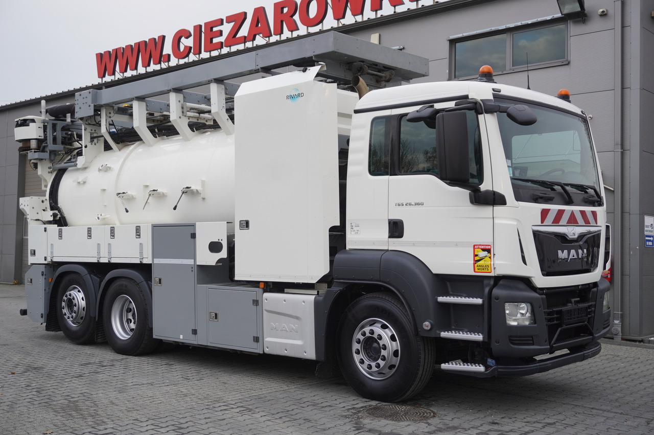 MAN TGS 26.360 E6 / RIVARD sewage cleaner 18 m3 / 180 tho. km / steering axle / 2 units - Vaakumveok: pilt 2 MAN TGS 26.360 E6 / RIVARD sewage cleaner 18 m3 / 180 tho. km / steering axle / 2 units - Vaakumveok: pilt 2