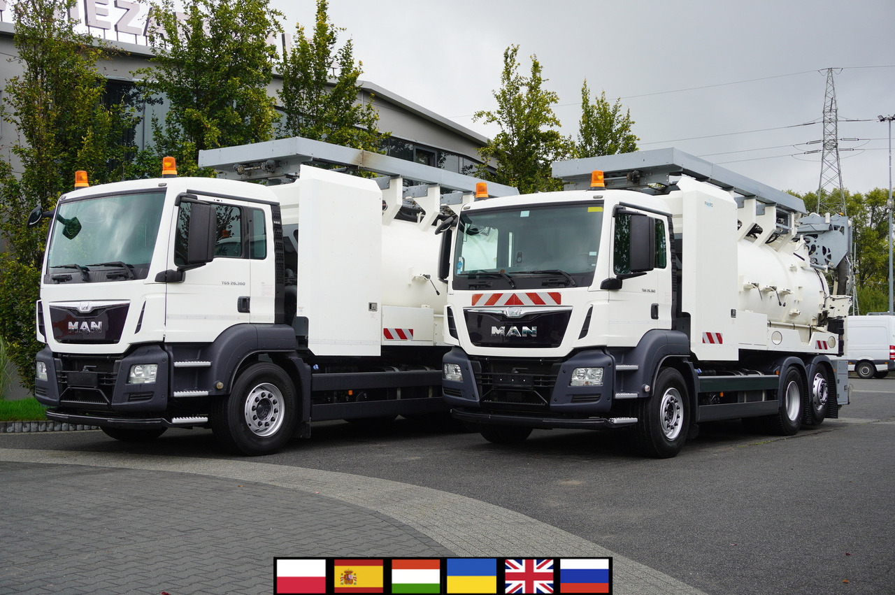 MAN TGS 26.360 E6 / RIVARD sewage cleaner 18 m3 / 90 tho. km / steering axle / 2 units - Vaakumveok: pilt 1 MAN TGS 26.360 E6 / RIVARD sewage cleaner 18 m3 / 90 tho. km / steering axle / 2 units - Vaakumveok: pilt 1